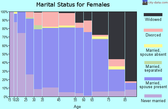White County marital status for females