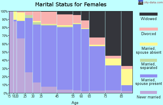 Maverick County marital status for females