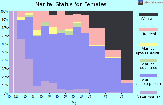 Shoshone County marital status for females
