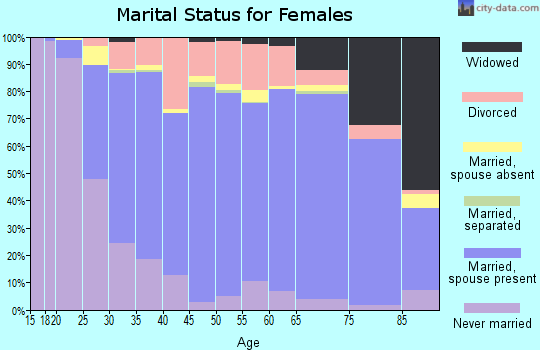 Leelanau County marital status for females