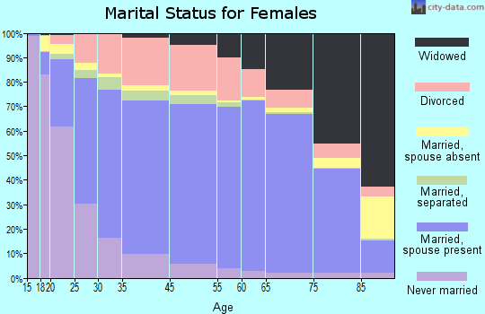 Boone County marital status for females