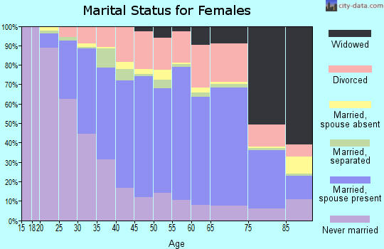 Broome County marital status for females