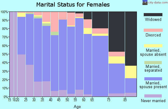 Turner County marital status for females