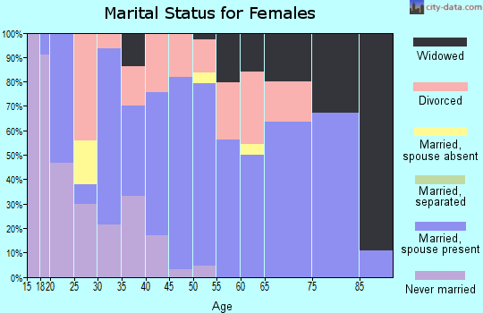Dickens County marital status for females