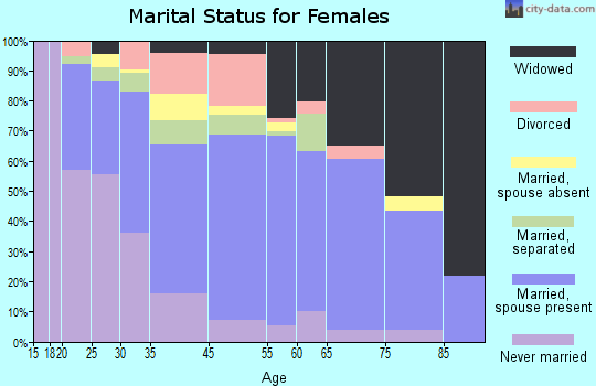Norfolk County marital status for females