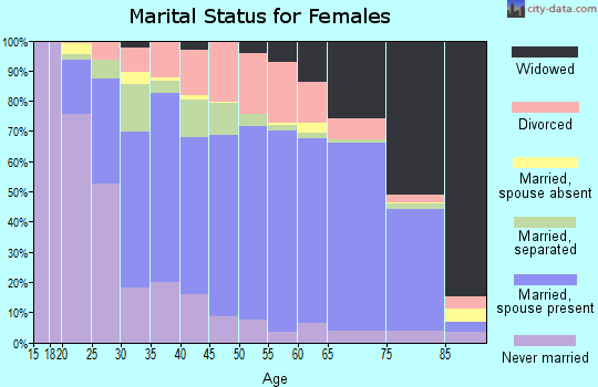 Pittsylvania County marital status for females