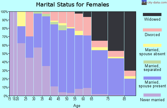 Schoolcraft County marital status for females