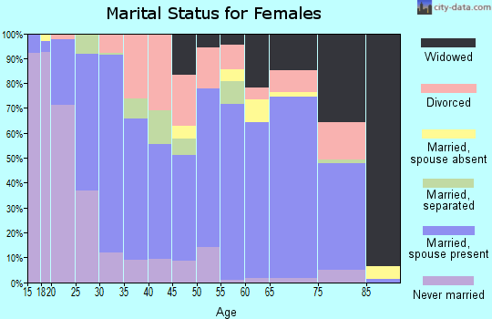 Webster County marital status for females