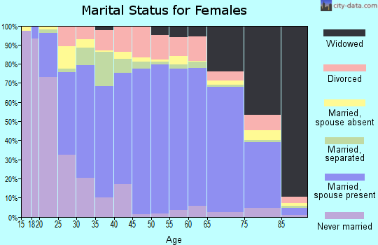 Hockley County marital status for females