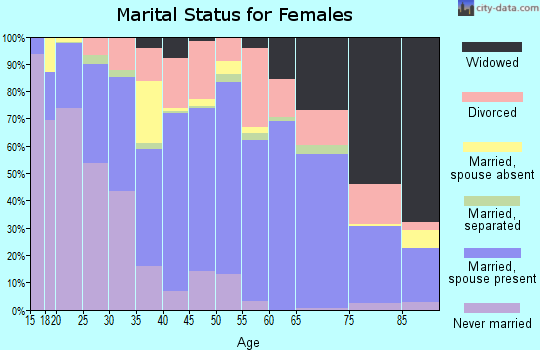 Lamb County marital status for females
