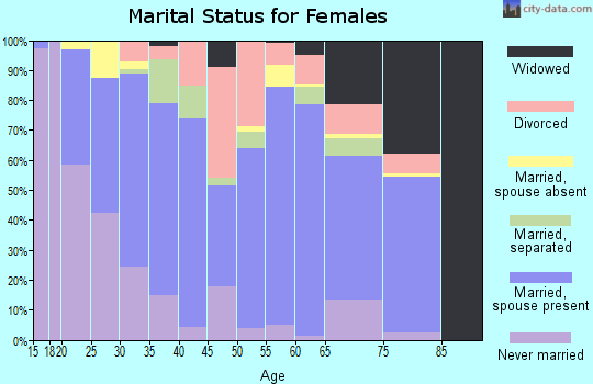 Lynn County marital status for females