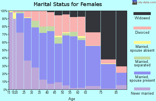 Palo Pinto County marital status for females