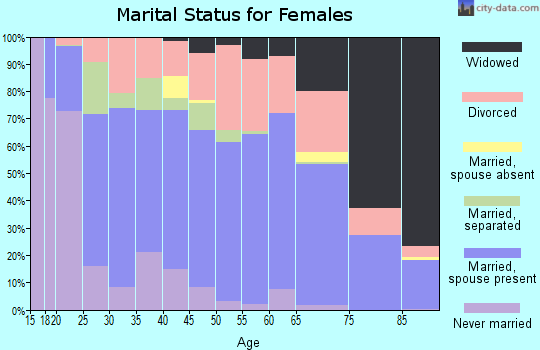 Panola County marital status for females