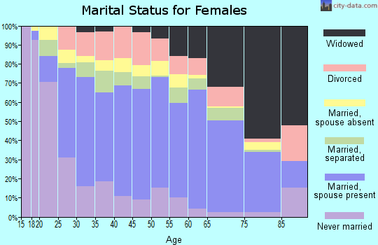 Starr County marital status for females