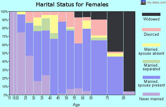Swisher County marital status for females