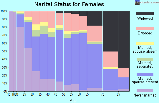 Virginia Beach city marital status for females