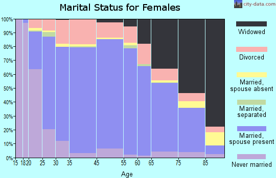 York County marital status for females