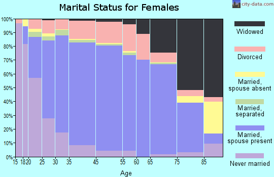 Bailey County marital status for females