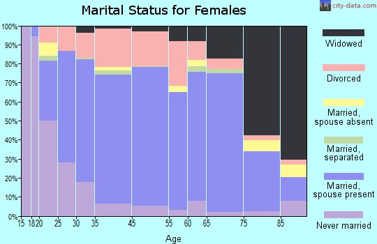 Rio Arriba County marital status for females