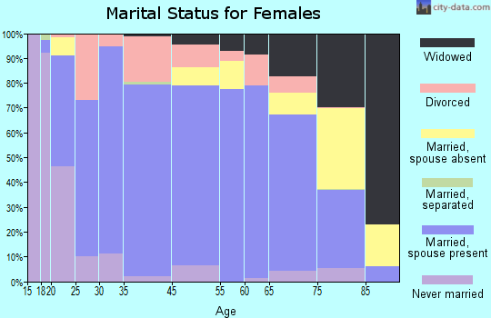 Clayton County marital status for females