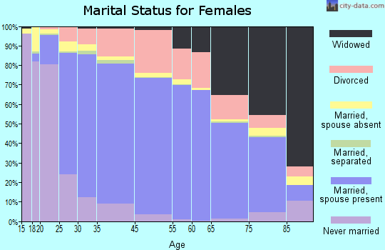 Christian County marital status for females