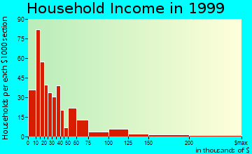 North Amherst household income distribution