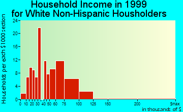 Sturbridge household income for White Non-Hispanic householders