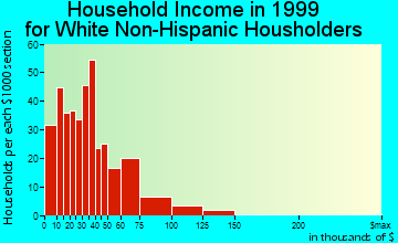 Buchanan household income for White Non-Hispanic householders