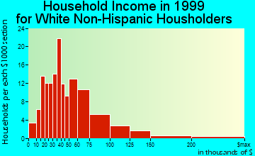 Canadian Lakes household income for White Non-Hispanic householders