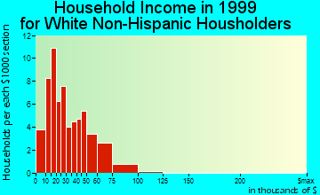 Elkton household income for White Non-Hispanic householders