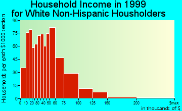 Fenton household income for White Non-Hispanic householders