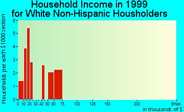 Somerton household income for White Non-Hispanic householders