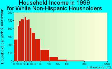 Grand Rapids household income for White Non-Hispanic householders