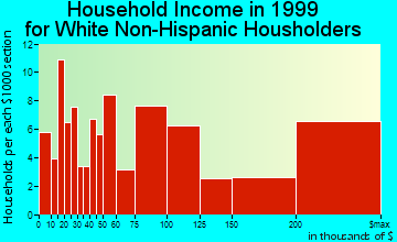 Grosse Pointe Shores household income for White Non-Hispanic householders