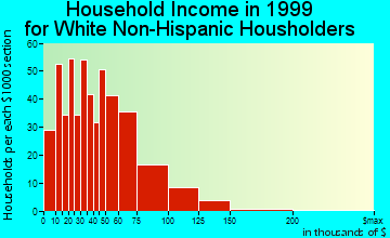 Holly household income for White Non-Hispanic householders