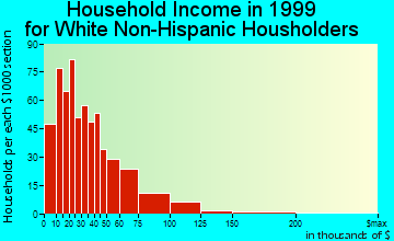 Iron Mountain household income for White Non-Hispanic householders