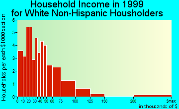 New Lothrop household income for White Non-Hispanic householders