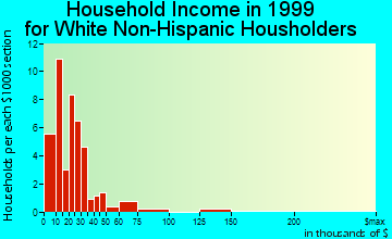 Wenden household income for White Non-Hispanic householders