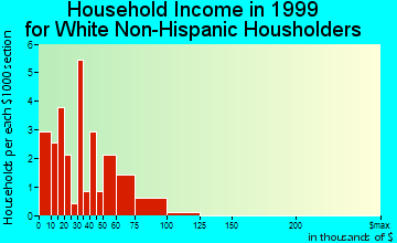 Bigelow household income for White Non-Hispanic householders