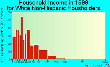 Winslow household income for White Non-Hispanic householders
