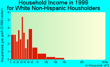 Emmons household income for White Non-Hispanic householders