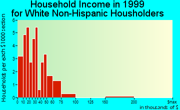 Bellefonte household income for White Non-Hispanic householders