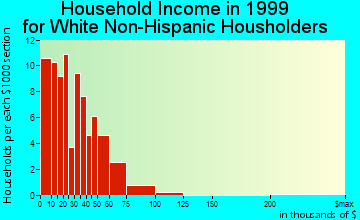 New York Mills household income for White Non-Hispanic householders