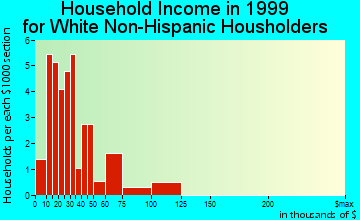 Branch household income for White Non-Hispanic householders