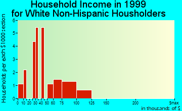 Duncan household income for White Non-Hispanic householders