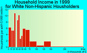 Hurley household income for White Non-Hispanic householders