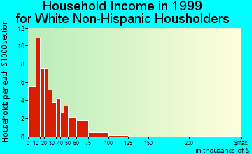 Green City household income for White Non-Hispanic householders