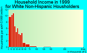 Iron Mountain Lake household income for White Non-Hispanic householders