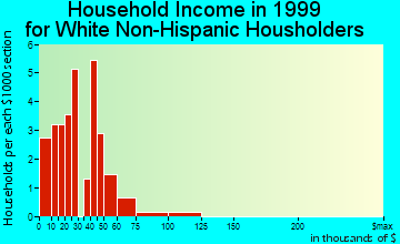 Kidder household income for White Non-Hispanic householders