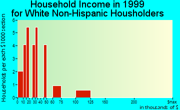 Gilmore household income for White Non-Hispanic householders